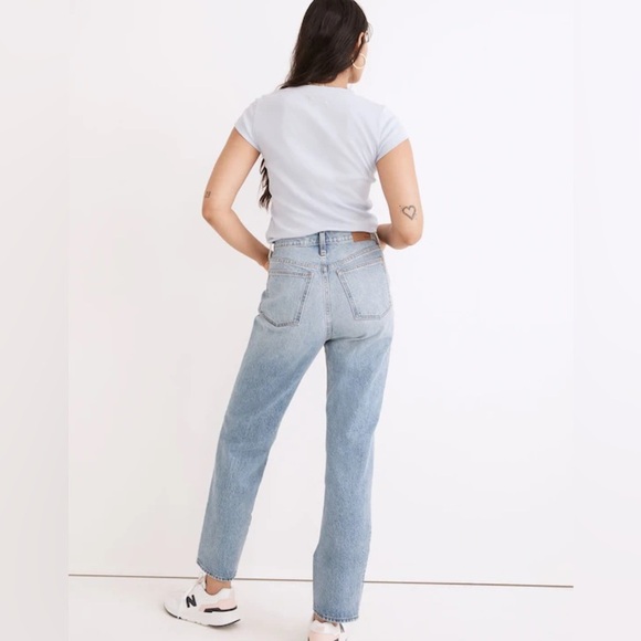 Madewell The Perfect Vintage Straight Jeans Women's Size 26 Light Wash High - Picture 2 of 12